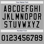 Custom Name and Number Baseball Jersey - Personalized Gray Black-White Authentic Team Jersey Personalized Gray Black-White