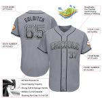 Custom Name Number Authentic Drift Fashion Baseball Jersey Gray Black White Personalized Gray Black-White Authentic Drift