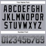 Custom Name Number Authentic Drift Fashion Baseball Jersey Gray Black White Personalized Gray Black-White Authentic Drift