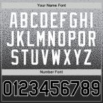 Personalized Fade Baseball Jersey in Gray and Black-White Fashion Design Personalized Gray Black-White Authentic Fade Fashion