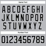 Custom Team Jersey with Personalized Name & Number - Gray Black-White Hockey Lace Neck Personalized Gray Black-White Hockey