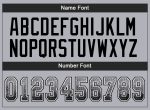 Custom Name and Number Personalized Gray Black-White Mesh Football Jersey - Drift Fashion Team Jersey Personalized Gray Black-White