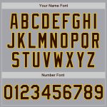 Personalized Authentic Baseball Jersey in Gray Brown-Gold Color Personalized Gray Brown-Gold Authentic Baseball Jersey