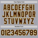 Custom Name and Number Sleeveless Baseball Jersey - Personalized Gray Brown-Gold Authentic Team Apparel Personalized Gray
