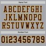 Custom Team Football Jersey with Personalized Name and Number - Gray Brown Gold Mesh Authentic Personalized Gray Brown-Gold