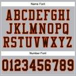 Custom Name and Number Personalized Gray Brown-Orange Mesh Football Jersey - Authentic Team Gear Personalized Gray Brown-Orange