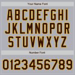 Custom Name and Number Two-Button Unisex Gray Brown Pinstripe Softball Jersey - Personalized Team Apparel Personalized Gray