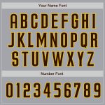 Custom Name Number Baseball Jersey - Personalized Gray Brown Yellow Authentic Raglan Sleeves Team Apparel Personalized Gray
