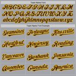 Custom Name Number Baseball Jersey - Personalized Gray Brown Yellow Authentic Raglan Sleeves Team Apparel Personalized Gray