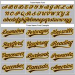 Custom Team Name Number Gray Brown Yellow Vapor Golf Polo Shirt - Personalized Performance Apparel Personalized Gray Brown-Yellow