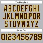 Custom Team Name Number Gray Brown Yellow Vapor Golf Polo Shirt - Personalized Performance Apparel Personalized Gray Brown-Yellow
