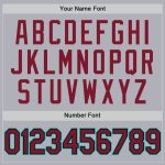 Custom Name and Number Two-Button Unisex Softball Jersey - Personalized Gray Black-Aqua Team Jersey Personalized Gray Crimson