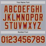 Custom Gray Crimson-Gold Baseball Jersey - Authentic Sleeveless Design Personalized Gray Crimson-Gold Authentic Sleeveless