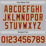 Custom Personalized Gray Crimson-Yellow Mesh Baseball Jersey with Name and Number - Authentic Throwback Design Personalized