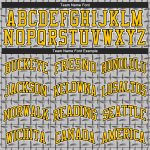 Custom Name and Number Personalized 3D Pattern Baseball Jersey - Gray Gold-Black Design Authentic Team Jersey Personalized