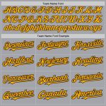 Custom Name and Number Baseball Jersey - Personalized Gray Gold-Brown 3 Color Design - Authentic Team Apparel Personalized