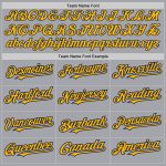 Custom Baseball Jersey with Personalized Name and Number, Gray Gold-Navy, Authentic Design, Choose Your Colors, Team Apparel