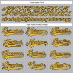 Custom Name Number Gray Gold-Navy Hockey Jersey Personalized Lace Neck Team Personalized Gray Gold-Navy Hockey Lace Neck