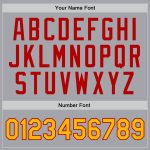 Custom Gray Red Gold Throwback Basketball Jersey - Personalized Sports Apparel Personalized Gray Gold-Red Authentic Throwback