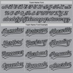 Personalized Authentic Gray-Black Baseball Jersey for Men and Women Personalized Gray Gray-Black Authentic Baseball Jersey