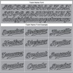 Custom Name and Number Personalized Baseball Jersey Gray Black Sleeveless Authentic Team Sports Apparel Personalized Gray