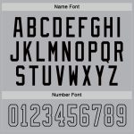 Custom Gray-Black Hockey Jersey with Personalized Name and Number - Team Apparel Personalized Gray Gray-Black Hockey Jersey