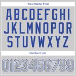 Custom Name and Number Gray Royal Authentic Baseball Jersey - Personalized Team Jersey Personalized Gray Gray Royal Authentic