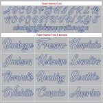 Custom Name and Number Authentic Gray Royal Throwback Basketball Jersey - Personalized Team Jersey Personalized Gray Gray-Royal