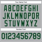 Custom Name and Number Personalized Authentic Baseball Jersey - Gray Green-Black Team Jersey Personalized Gray Green-Black