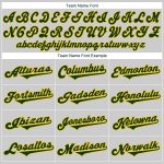 Custom Name and Number Baseball Jersey in Gray Green-Gold | Personalized Authentic Team Jersey Personalized Gray Green-Gold