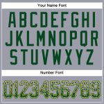Custom Name and Number Gray Green-Gold Drift Fashion Baseball Jersey - Personalized Team Apparel Personalized Gray Green-Gold