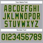 Custom Personalized Gray Green-Gold Authentic Sleeveless Baseball Jersey with Name and Number Personalized Gray Green-Gold
