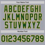 Personalized Gray Green-Gold Authentic Baseball Jersey - Sleeveless Design Personalized Gray Green-Gold Authentic Sleeveless
