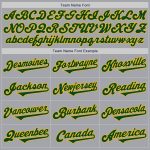 Custom Two Tone Gray Green-Gold Baseball Jersey with Personalized Name and Number - Authentic Team Apparel Personalized Gray