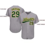 Custom Name and Number Baseball Jersey in Gray Green-Gold - Personalized Team Jersey Personalized Gray Green-Gold Baseball