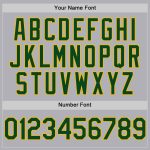 Custom Gray Green-Gold Authentic Throwback Baseball Jersey with Personalized Name and Number - Team Apparel Personalized