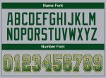 Custom Name Number Gray Green-Gold Mesh Drift Football Jersey Personalized Team Apparel Personalized Gray Green-Gold Mesh