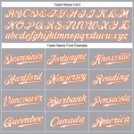 Custom Name Number Baseball Jersey - Personalized Gray Green-Orange Sleeveless Authentic Team Apparel Personalized Gray Green-Orange