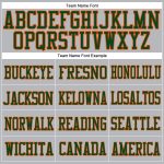 Custom Authentic Football Jersey - Personalized Gray Green-Orange Mesh with Name & Number Personalized Gray Green-Orange