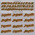 Custom Name Number Unisex Softball Jersey Gray Green Pinstripe Orange Two-Button Design - Personalized Team Apparel Personalized