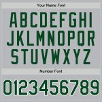 Custom Gray Green-White Authentic Throwback Baseball Jersey with Personalized Name and Number Personalized Gray Green-White