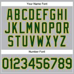 Personalized Vapor Performance Golf Polo Shirt in Gray Green-Yellow Personalized Gray Green-Yellow Performance Vapor Golf