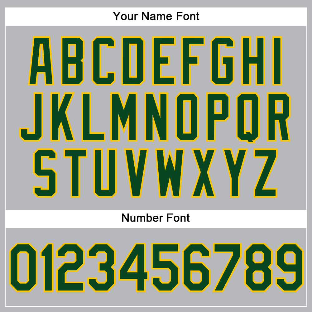 Personalized Gray Green-Yellow Performance Vapor Golf Polo Shirt Team Custom Name and Number Custom Personalized Performance Vapor Golf Polo Shirt in Gray Green-Yellow - Team Name and Number Personalized Gray Green-Yellow - Image 5