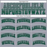 Custom Name & Number Personalized Gray Black Green Drift Fashion Baseball Jersey Personalized Gray Kelly Green-Black Authentic