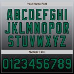 Personalized Baseball Jersey with Custom Name and Number - Gray Kelly Green-Black Authentic Fade Design Personalized Gray