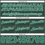 Custom Basketball Shorts with Personalized Name and Number, Gray Kelly Green and Hunter Green Authentic Throwback Split Design