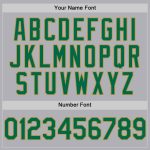 Custom Name and Number Gray Kelly Green Old Gold Authentic Throwback Baseball Jersey - Personalized Team Jersey Personalized