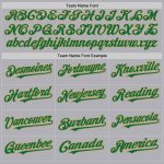Custom Name and Number Gray Kelly Green Old Gold Authentic Throwback Baseball Jersey - Personalized Team Jersey Personalized