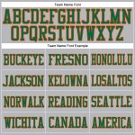 Custom Name and Number Football Jersey - Personalized Authentic Gray Kelly Green-Orange Mesh Team Apparel Personalized Gray