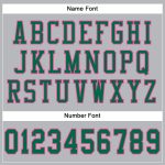 Custom Name Number Personalized Football Jersey Gray Green Pink Mesh Authentic Personalized Gray Kelly Green-Pink Mesh Authentic
